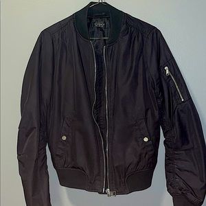 Topshop Black Bomber